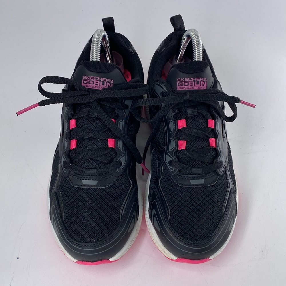 Skechers Womens GoRun Consistent BLK/Pink 128075 Running Shoes Sneakers Size 8 - Picture 4 of 14